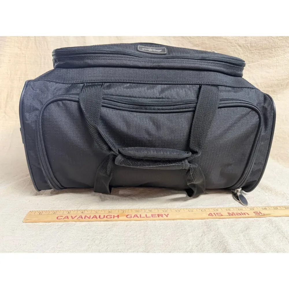 Eddie Bauer Travel Duffle Bag Black Carry On Weekender Gym Luggage Soft Case